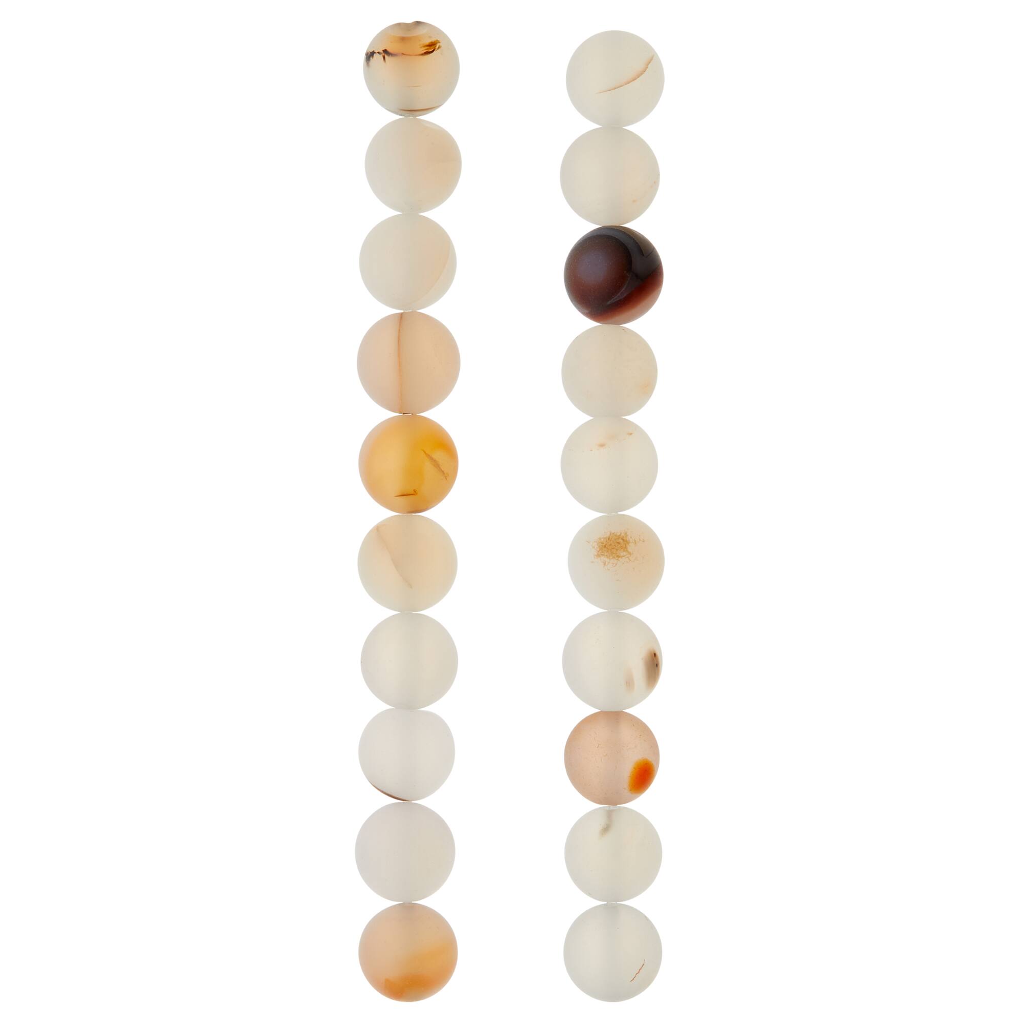 Matte Chalcedony Round Beads, 10mm by Bead Landing™